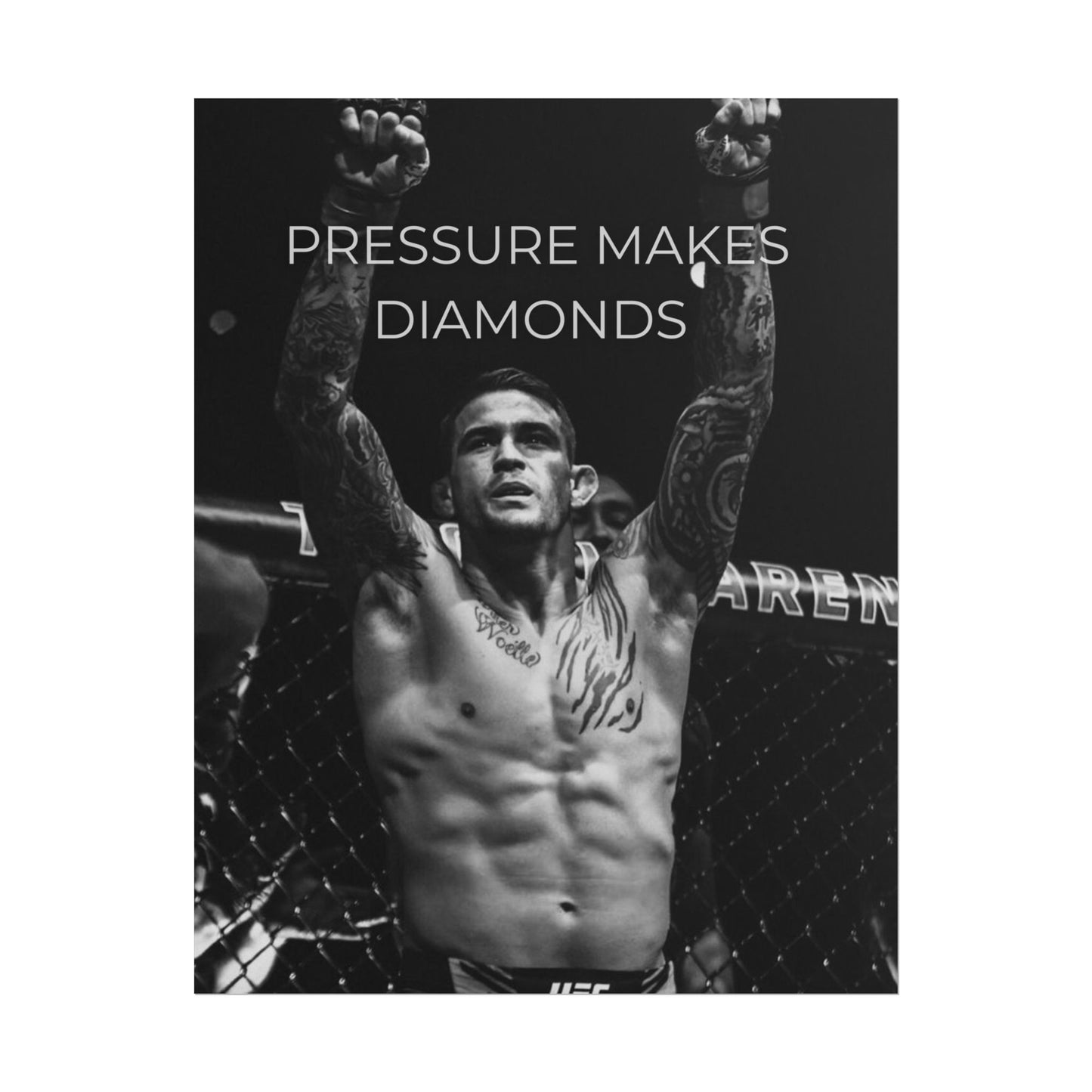 DUSTIN POIRIER POSTER - PRESSURE MAKES DIAMONDS