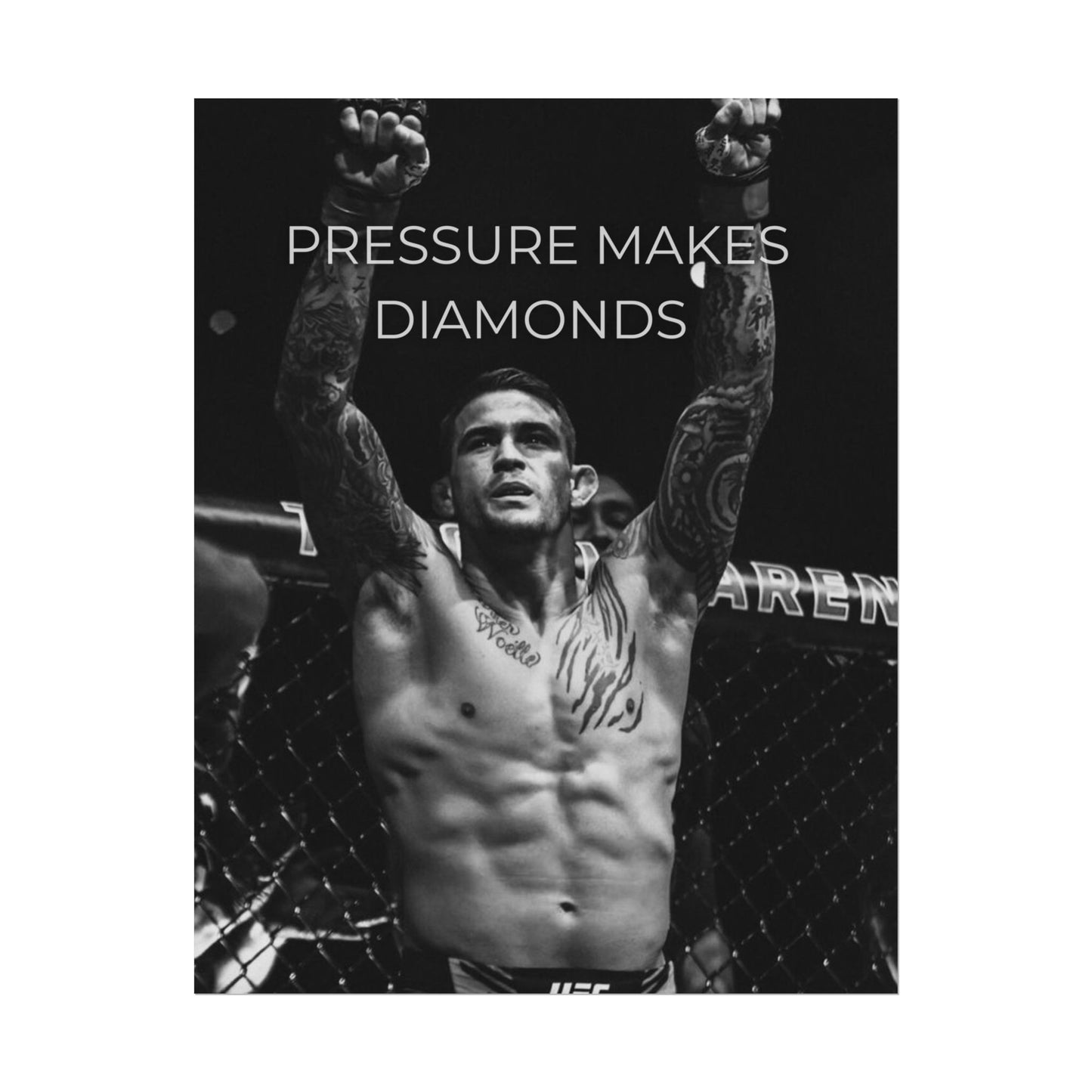 DUSTIN POIRIER POSTER - PRESSURE MAKES DIAMONDS