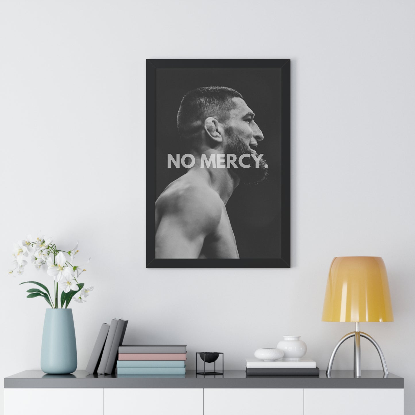 KHAMZAT CHIMAEV FRAMED POSTER