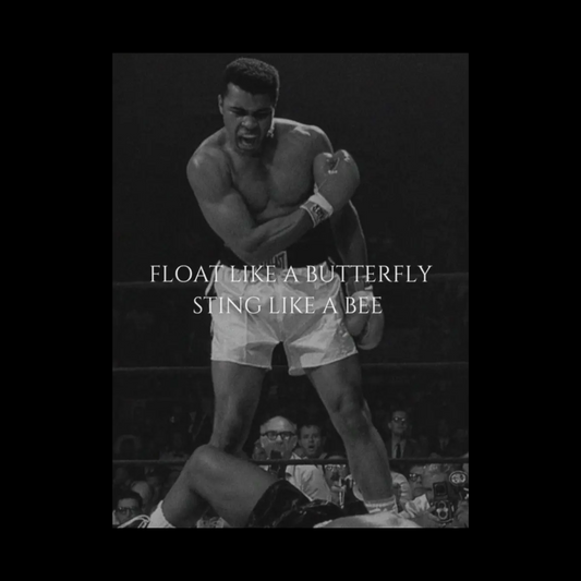 MUHAMMAD ALI POSTER - FLOAT LIKE A BUTTERYFLY STING LIKE A BEE