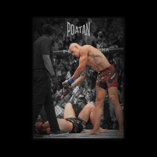 Alex Pereira vs Ankalaev Poster MMA, Man Cave Decor, UFC Gift for Men, Dorm Room Wall Art, Rolled Paper, Bedroom Wall Hanging, Brazil